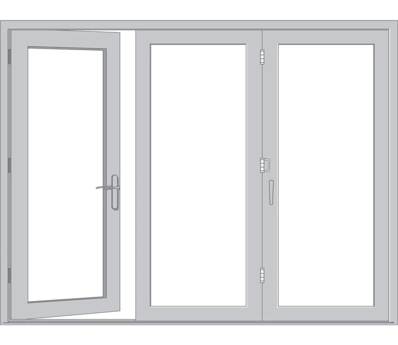 Augusta Pella Reserve Series Traditional Bifold Patio Door