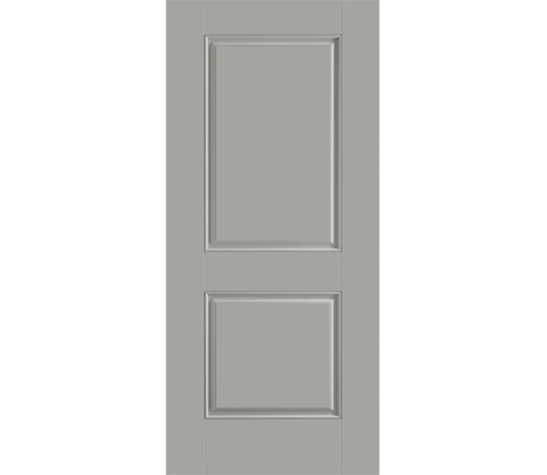 Augusta Two Panel Square Fiberglass Entry Door